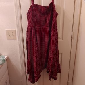 Torrid black and red checkered dress